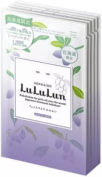 Упаковка масок для лица Lululun Hokkaido Lululun 1 шт. x 5 пакетов (аромат жимолости)