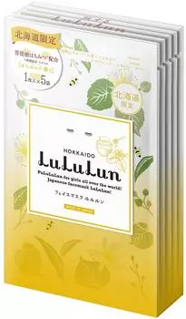Упаковка масок для лица Lululun Hokkaido Lululun 1 шт. x 5 пакетов (медовый аромат)