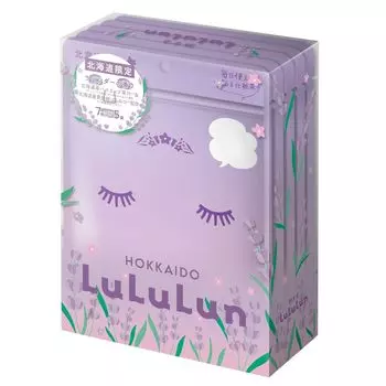 Упаковка масок для лица Lululun Hokkaido Lululun 7 листов x 5 пакетов (аромат лаванды)