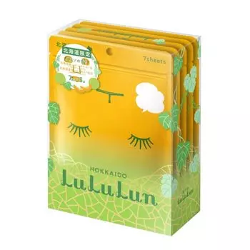 Упаковка масок для лица Lululun Hokkaido Lululun 7 штук x 5 пакетов (аромат дыни)