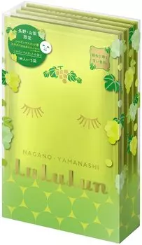 Упаковка масок для лица Lululun Lululun Muscat 1 шт. x 5 пакетов Nagano/Yamanashi (Аромат блеска)