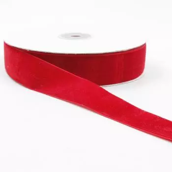 Упаковка небольшого размера, разноцветная бархатная лента, аксессуары для волос, бант своими руками, декоративная флокированная тесьма 3mm (500 yards whole barrel shot) красный