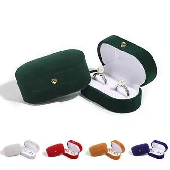 Упаковка Роскошные великолепные овальные серьги Ювелирные изделия Упаковка Чехол Предложение Коробка для колец красный