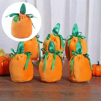 Упаковка с рогами, рождественская сумка для конфет из тыквы, сумка для Хэллоуина, летучая мышь, конфеты, трюк, подарок 13*15cm