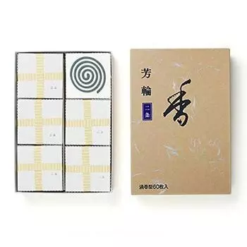 Упаковка Shoeido spiral из 60 благовоний, двухрядная, форма,