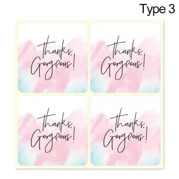 Упаковка Украшения Герметичные Этикетки Великолепные Наклейки Благодарности За Поддержку Моего Малого Бизнеса Type 3