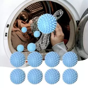 Упаковка Wiwilys из 8 шариков для сушки, шарики для стирки для стиральной машины, шарики для сушилки для сушильной машины, шарики для сушки белья One Size