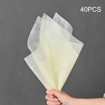 Упаковочная бумага для цветов, полупрозрачная молочно-хлопковая подкладочная бумага для флориста, упаковочная бумага для свадебного букета, мягкая красочная декоративная бумага жёлтый