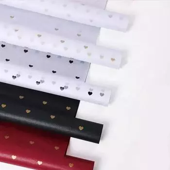 Упаковочная бумага ручной работы своими руками, ручная работа, узор «звезда, любовь, точки», папиросная бумага, 7 листов/партия, упаковочная бумага для цветов