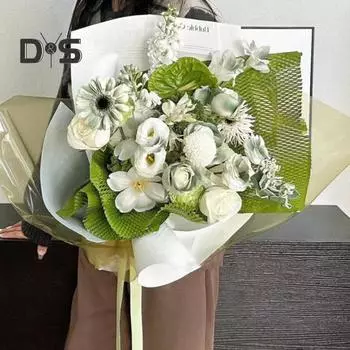 Упаковочная бумага в виде сот для цветов, эластичная подарочная коробка для рукоделия, защитная упаковочная бумага, упаковочная бумага для цветочного букета, принадлежности для флористов розовый