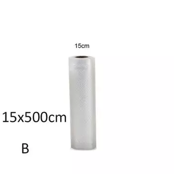 Упаковочная машина Сохранение свежести Вакуумный упаковщик продуктов Пакеты для хранения Кухонные принадлежности 15x500cm