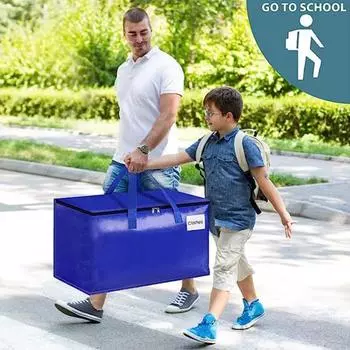 Упаковочная сумка для хранения, прочные сумки на молнии, компактная сумка для хранения одежды, одеяла, подушки для дома