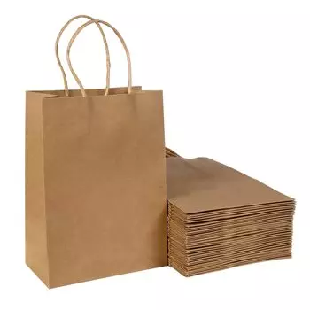 Упаковочная сумка KINGTOP Подарочная сумка Сумка для небольших покупок Свадебная упаковка Вечеринка День рождения Рождество Подарочная сумка (27x21x11см (20 штук), гладкий)