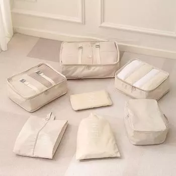 Упаковочные кубы Органайзеры для багажа Сетчатый дизайн Дышащие Износостойкие Многоразовые дорожные аксессуары Необходимые вещи Органайзеры Сумки для обуви розовый