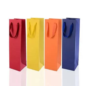 Упаковочный пакет из крафт-бумаги, зонтик, изолированный стакан, подарочная ручная упаковка, маленькая бутылка, упаковка для свежего красного вина, длительное использование