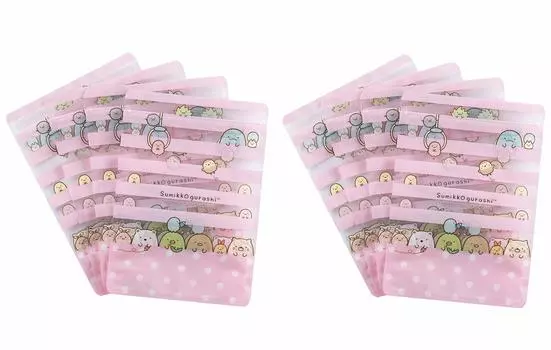 Упаковочный пакет KAI Sweets Pack Border Sumikko Gurashi 5 шт. x 2 шт. Набор, сделано в Японии DN0507 (10 кусочков)