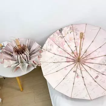 Upf50+16 Солнцезащитный зонтик Fracture Stack, устойчивый к ультрафиолетовому излучению для солнечных и дождливых женщин