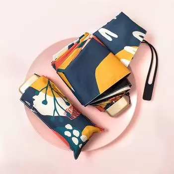 UPF50+ автоматический солнцезащитный зонт двойного назначения ретро компактный портативный солнцезащитный УФ складной мини-зонт для женщин