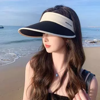 UPF50 + солнцезащитная шляпа для лица, женская летняя шляпа с защитой от ультрафиолета, для прогулок на велосипеде, для отдыха на природе Adjustable