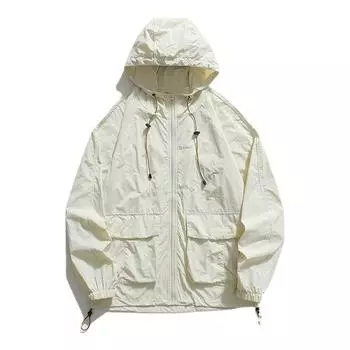 UPF50 солнцезащитный крем женская летняя тонкая дышащая УФ-защитная солнцезащитная одежда уличное пальто с капюшоном M коричневый