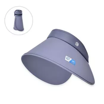 UPF50 + UV Protection Face Cover Sun-Proof Big Brim Sun Hat Summer Outdoor Surround Topless Hat Female 8500 Space dark gray