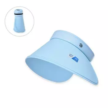 UPF50 + UV Protection Face Cover Sun-Proof Topless Hat Big Brim Sun Hat Outdoor Surround Summer Female 8500 Sky Blue