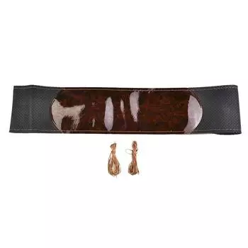 Upgrade Your Car Interior with Our High Quality Peach Wood Leather Steering Wheel Cover and DIY Stitching Set Express Yourself! CHINA