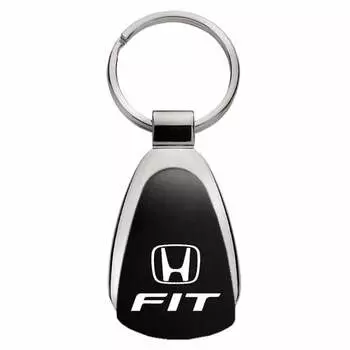 Upgrade your Honda Fit with a black teardrop keychain. Officially licensed product.