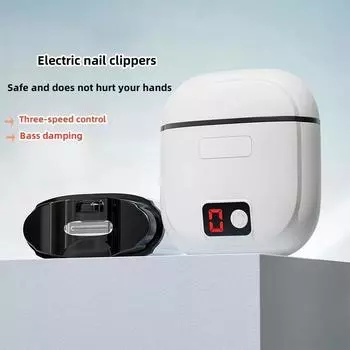 Модернизированная аккумуляторная модель электрических кусачек для ногтей триммера не повредит руки детям пожилые люди не порежут руки белый