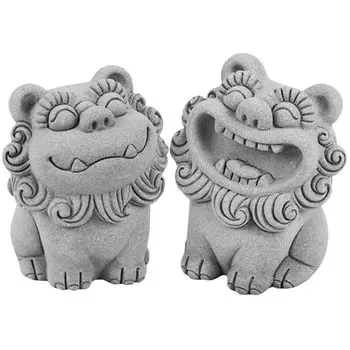 UPKOCH Shisa guardian dog 2 ward off lucky feng shui good luck opening celebration interior figurine, lion, amulet, figurine, entrance, pieces, cute,