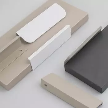 Уплотнение кромок шкафов Непробиваемая мебельная ручка Удобные ручки для шкафов Кухни Style 1