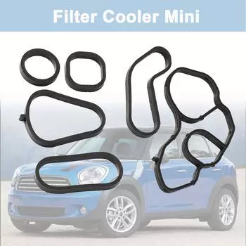 Уплотнение масляного радиатора и прокладка корпуса фильтра 11428643747 11428643758 для Mini Convertible Countryman Coupe Paceman Roadster R57 R58 R59 R60 2010-2016