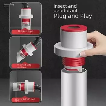 Уплотнитель для сливного отверстия Hansha Anti-Odor для кухонных и ванных раковин