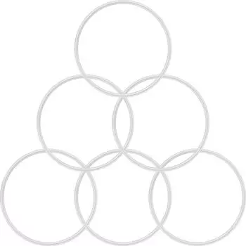 Уплотнитель для соковыжималки Долговечная уплотнительная прокладка Запасные части для блендера Уплотнительные кольца для соковыжималки для MB1001 250 Вт 6PC