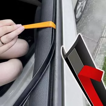 Уплотнительная лента для бокового окна автомобиля, резиновый уплотнитель, наполнитель оконного зазора, уменьшает вибрацию, шумоизоляцию, V-образные уплотнительные ленты