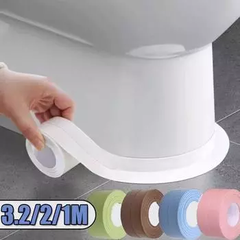 Уплотнительная лента для душа и ванны, ПВХ клей, кухонная уплотнительная лента, водонепроницаемая наклейка на стену 2.2cmx3.2m коричневый