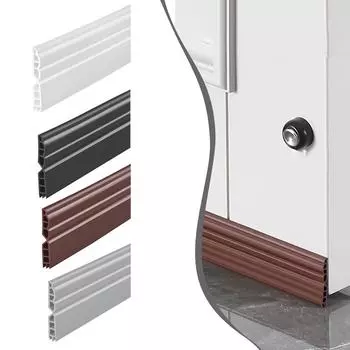 Уплотнительная лента для двери, нижний шов двери, ветрозащитная лента, уплотнительная лента для дверных зазоров, герметизирующая прокладка, звукоизоляция, стопор белый