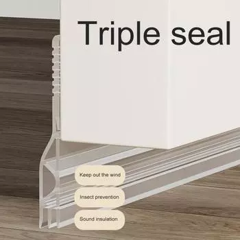 Уплотнительная лента для двери, простая установка, ветрозащитное нижнее уплотнение двери, самоклеящаяся дверная пробка для домашней комнаты S