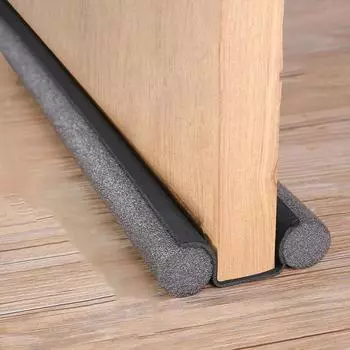 Уплотнительная лента для дверного шва, звукоизоляция, клейкая лента для дверных и оконных зазоров, ветрозащитная теплая наклейка коричневый