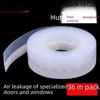 Уплотнительная лента для теплого окна, звукоизоляция, ветрозащита, теплоизоляция, уплотнительная лента для нижнего паза стеклянной двери, изоляция окна 5m