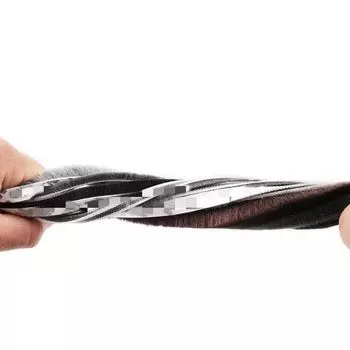 Уплотнительная лента для защиты от шума и пыли, щетка, мягкая шерстяная лента, пылезащитная лента для окна brown-6*6mm