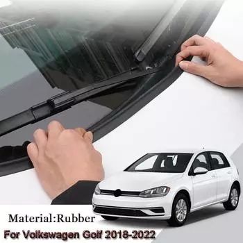 Уплотнительная лента на капот автомобиля, спойлер на лобовое стекло, наполнитель, защита края, уплотнители, наклейки, автоаксессуары для Volkswagen Golf 2018-2023 чёрный