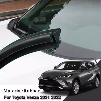 Уплотнительная лента на капоте автомобиля, спойлер, наполнитель, защита края, уплотнительная лента, наклейка, автоаксессуары, пригодные для Toyota Venza 2021-2023 чёрный