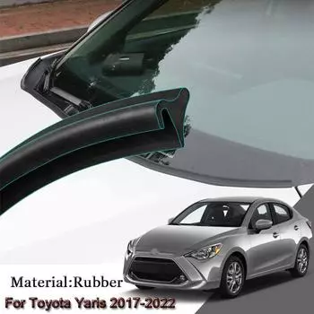 Уплотнительная лента на капоте автомобиля, спойлер, наполнитель, защита края, уплотнитель, наклейки, автоаксессуары, пригодные для Toyota Yaris 2017-2023 чёрный