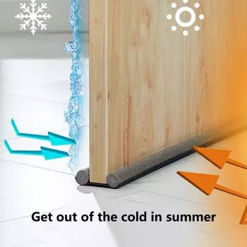 Уплотнительная полоса для двери, свободно закрытая, пылезащитная, полезная, заглушка для нижнего уплотнения для дома чёрный