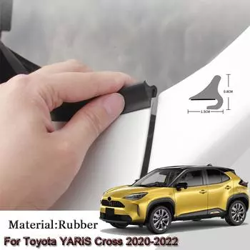 Уплотнительная полоса для капота автомобиля, спойлер, наполнитель, защита края, уплотнители, наклейки, аксессуары для Toyota YARiS Cross 2020-2023 чёрный