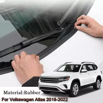 Уплотнительная полоса для капота автомобиля, спойлер, наполнитель для лобового стекла, защита кромок, уплотнители, наклейки, аксессуары, пригодные для Volkswagen Atlas 2018-2023 чёрный
