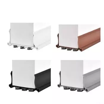 Уплотнительная полоса для нижней части двери Звукоизоляционная полоса Утолщенная шерстяная полоса белый