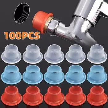 Уплотнительная прокладка для крана, водонепроницаемая, прочная изоляция, герметичный ремень из сырья, предотвращает капание, антивозрастное уплотнительное кольцо 10PCS прозрачный