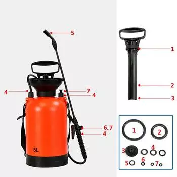 Уплотнительное кольцо для садового опрыскивателя 3/5/8 л, 10 шт., многоразовое